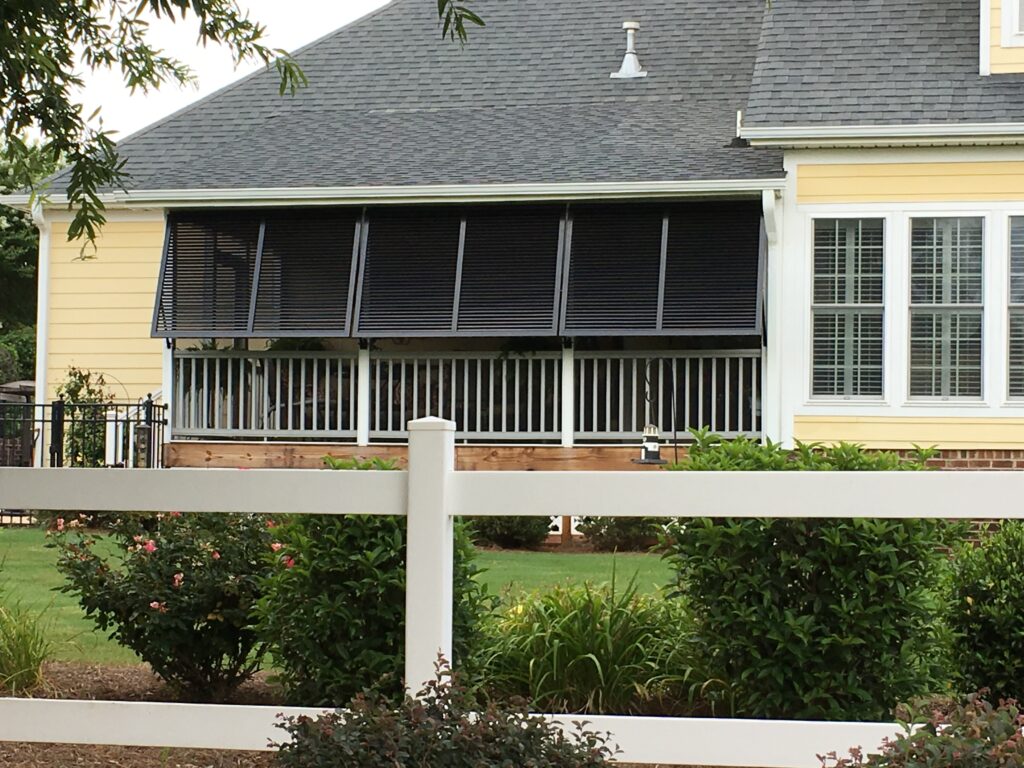 Bahama Porch Shutters Simpsonville for Privacy