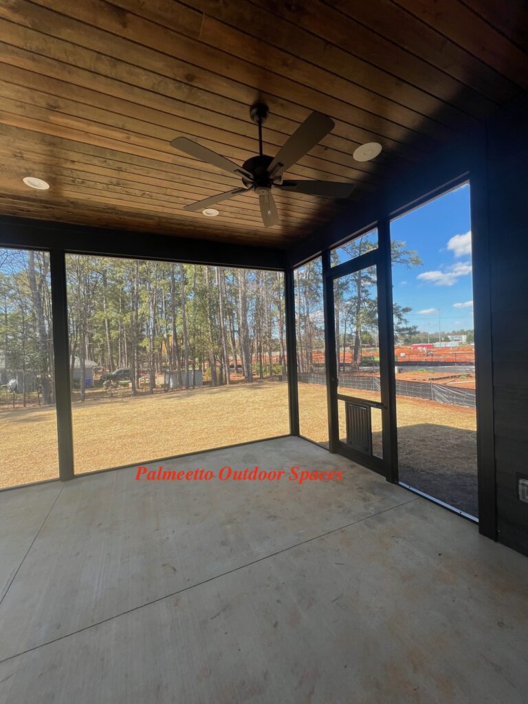 Canoe Creek Screen Door Large Pet Door Black Screen Framing Looking Out