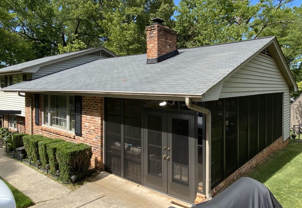 Eze Breeze installed on Carport Greenville SC French Door Set