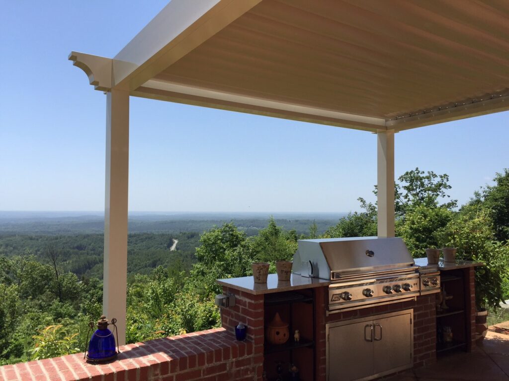 Premier Pergola spanning an outdoor living space in Salem, SC