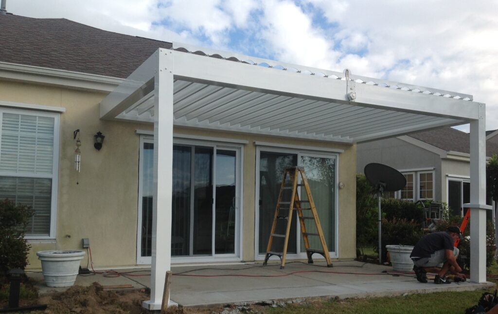 White Premier Pergola in Myrtle Beach, SC