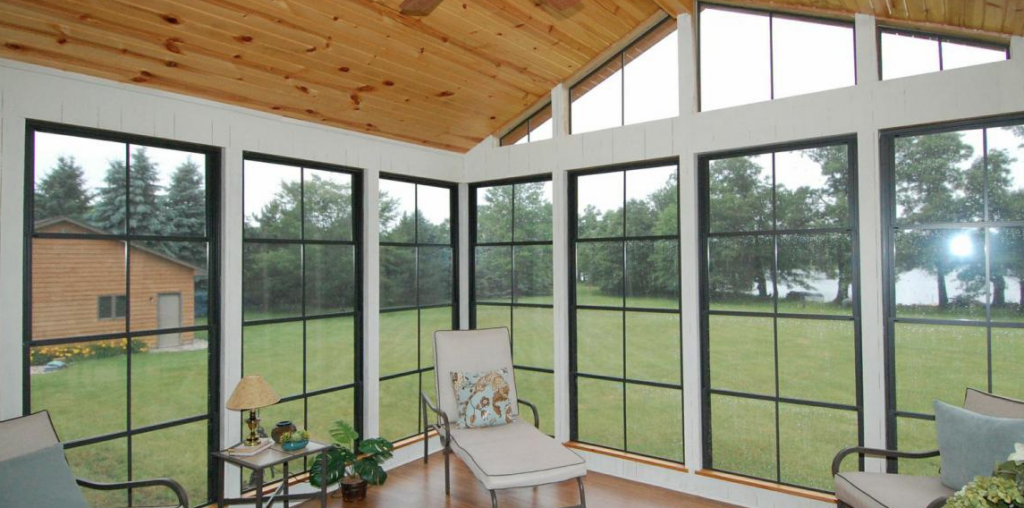 Eze-Breeze floor-to-ceiling porch enclosure in Greer, SC