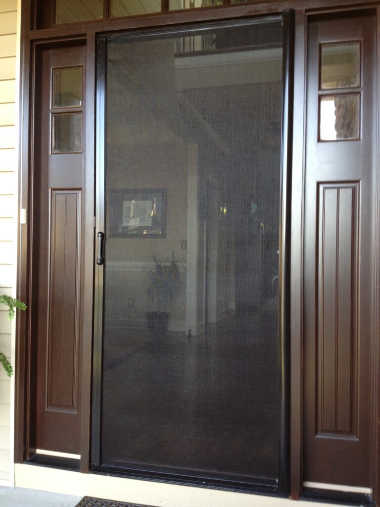 ClearView retractable screen door installation detail